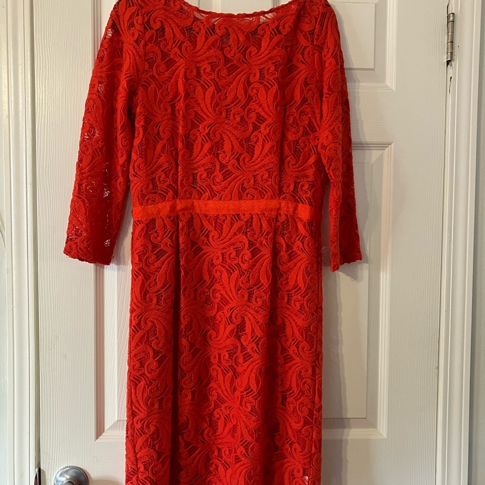 Rachel Comey Red Lace Dress ♥️